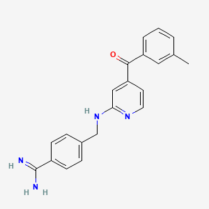 4-({[4-(3-Methylbenzoyl)pyridin-2-Yl]amino}methyl)benzenecarboximidamide