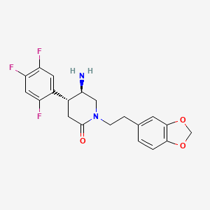 (4r,5r)-5-Amino-1-[2-(1,3-Benzodioxol-5-Yl)ethyl]-4-(2,4,5-Trifluorophenyl)piperidin-2-One