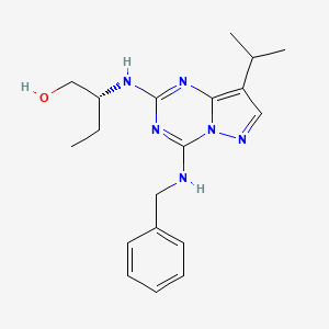 (2R)-2-{[4-(benzylamino)-8-(1-methylethyl)pyrazolo[1,5-a][1,3,5]triazin-2-yl]amino}butan-1-ol