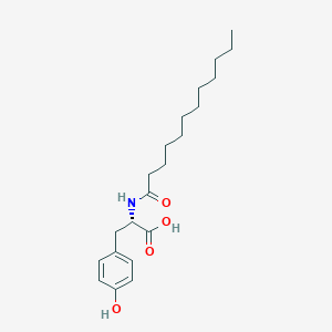 molecular formula C21H33NO4 B10757296 N-Dodecanoyl-L-Tyrosine CAS No. 34158-61-7