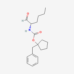 1-(Phenylmethyl)cyclopentyl[(1S)-1-formylpentyl]carbamate