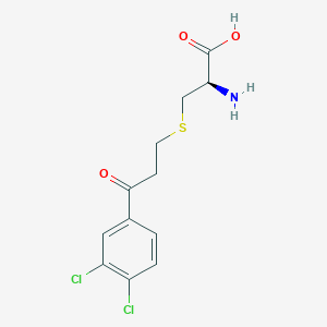 molecular formula C12H13Cl2NO3S B10757378 S-[3-(3,4-Dichlorophenyl)-3-oxopropyl]-L-cysteine 