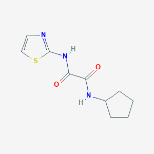 molecular formula C10H13N3O2S B10757394 N1-Cyclopentyl-N2-(thiazol-2-YL)oxalamide 