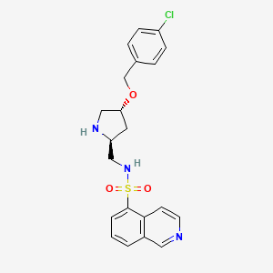 (4R,2S)-5'-(4-(4-Chlorobenzyloxy)pyrrolidin-2-ylmethanesulfonyl)isoquinoline