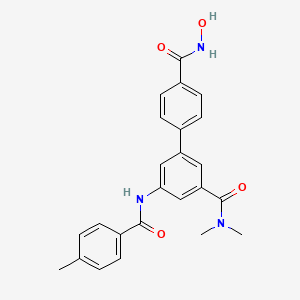 3-[4-(hydroxycarbamoyl)phenyl]-N,N-dimethyl-5-[(4-methylbenzoyl)amino]benzamide