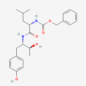 molecular formula C24H32N2O5 B10757418 N~2~-[(Benzyloxy)carbonyl]-N-[(1S,2S)-2-hydroxy-1-(4-hydroxybenzyl)propyl]-L-leucinamide 