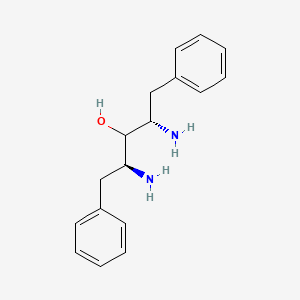 molecular formula C17H22N2O B10757421 2,4-Diamino-1,5-diphenyl-3-hydroxypentane CAS No. 129822-17-9