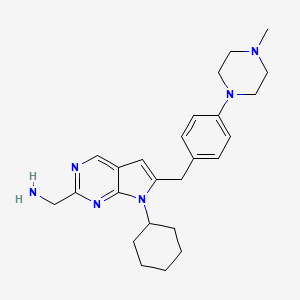 1-{7-Cyclohexyl-6-[4-(4-Methylpiperazin-1-Yl)benzyl]-7h-Pyrrolo[2,3-D]pyrimidin-2-Yl}methanamine