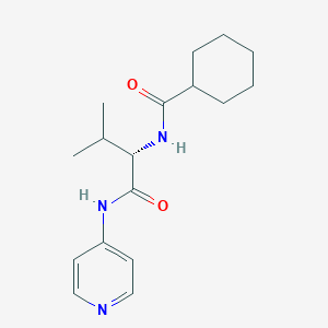 N-[(1S)-2-methyl-1-(pyridin-4-ylcarbamoyl)propyl]cyclohexanecarboxamide