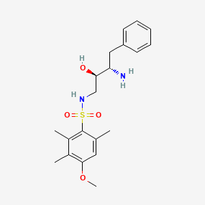 N-[(2R,3S)-3-Amino-2-hydroxy-4-phenylbutyl]-4-methoxy-2,3,6-trimethylbenzenesulfonamide