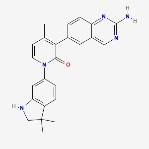 3-(2-aminoquinazolin-6-yl)-1-(3,3-dimethylindolin-6-yl)-4-methylpyridin-2(1H)-one