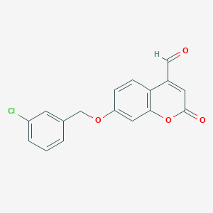 7-[(3-Chlorobenzyl)oxy]-2-Oxo-2h-Chromene-4-Carbaldehyde