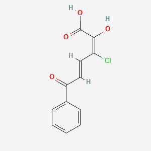 molecular formula C12H9ClO4 B10757518 (2z,4e)-3-Chloro-2-Hydroxy-6-Oxo-6-Phenylhexa-2,4-Dienoic Acid 