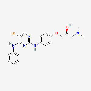 (2S)-1-{4-[(4-Anilino-5-bromopyrimidin-2-YL)amino]phenoxy}-3-(dimethylamino)propan-2-OL