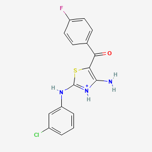 {[4-Amino-2-(3-chloroanilino)-1,3-thiazol-5-YL](4-fluorophenyl)methanone