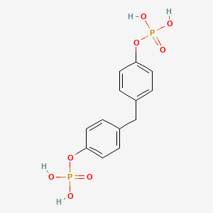 molecular formula C13H14O8P2 B10757573 4-Phosphonooxy-phenyl-methyl-[4-phosphonooxy]benzen 