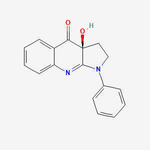 (3aS)-3a-hydroxy-1-phenyl-1,2,3,3a-tetrahydro-4H-pyrrolo[2,3-b]quinolin-4-one