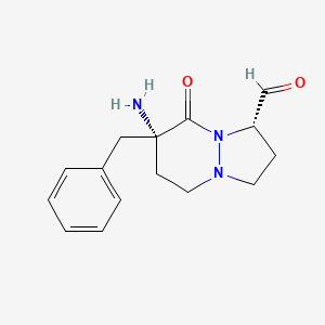 3-Amino-3-benzyl-9-carboxamide[4.3.0]bicyclo-1,6-diazanonan-2-one