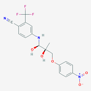 4-{[(1R,2S)-1,2-dihydroxy-2-methyl-3-(4-nitrophenoxy)propyl]amino}-2-(trifluoromethyl)benzonitrile