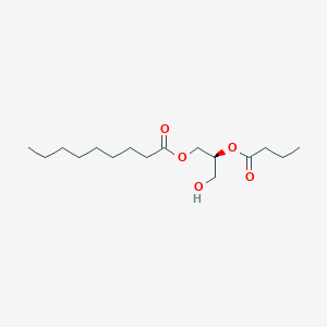 molecular formula C16H30O5 B10757656 (2s)-2-(Butyryloxy)-3-Hydroxypropyl Nonanoate 