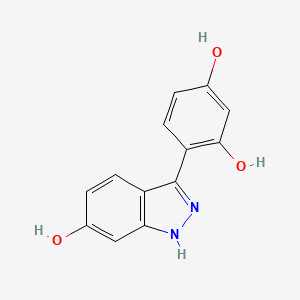 4-(6-hydroxy-1H-indazol-3-yl)benzene-1,3-diol