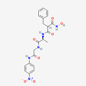 N-[(2S)-2-benzyl-3-(hydroxyamino)-3-oxopropanoyl]-L-alanyl-N-(4-nitrophenyl)glycinamide