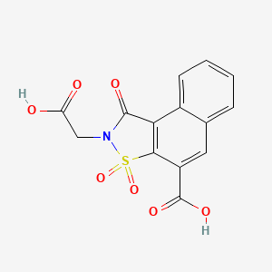 2-(carboxymethyl)-1,3,3-trioxobenzo[e][1,2]benzothiazole-4-carboxylic acid