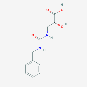 molecular formula C11H14N2O4 B10757771 (2r)-3-{[(Benzylamino)carbonyl]amino}-2-Hydroxypropanoic Acid 