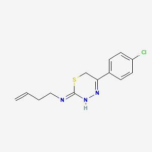 But-3-enyl-[5-(4-chloro-phenyl)-3,6-dihydro-[1,3,4]thiadiazin-2-ylidene]-amine