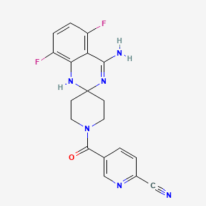 1-(6-Cyano-3-pyridylcarbonyl)-5',8'-difluorospiro[piperidine-4,2'(1'H)-quinazoline]-4'-amine