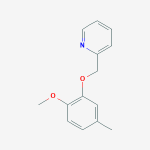 2-[(2-Methoxy-5-methylphenoxy)methyl]pyridine