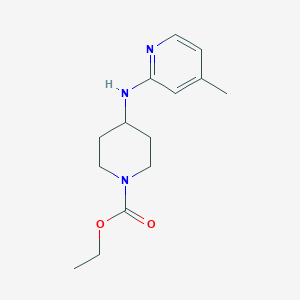 molecular formula C14H21N3O2 B10757829 Ethyl 4-[(4-methylpyridin-2-yl)amino]piperidine-1-carboxylate 