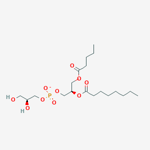 (1S)-2-{[{[(2S)-2,3-Dihydroxypropyl]oxy}(hydroxy)phosphoryl]oxy}-1-[(pentanoyloxy)methyl]ethyl octanoate