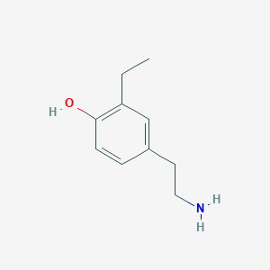 molecular formula C10H15NO B10757846 4-(2-Aminoethyl)-2-ethylphenol 