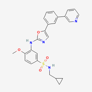 N-(Cyclopropylmethyl)-4-(methyloxy)-3-({5-[3-(3-pyridinyl)phenyl]-1,3-oxazol-2-YL}amino)benzenesulfonamide