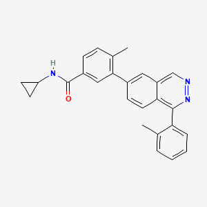 N-cyclopropyl-4-methyl-3-[1-(2-methylphenyl)phthalazin-6-yl]benzamide