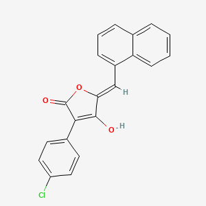 (5z)-3-(4-Chlorophenyl)-4-Hydroxy-5-(1-Naphthylmethylene)furan-2(5h)-One