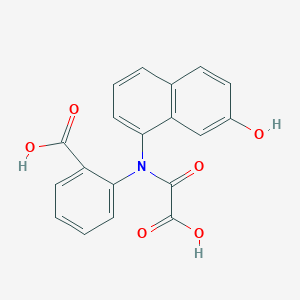 2-[(7-Hydroxy-naphthalen-1-YL)-oxalyl-amino]-benzoic acid