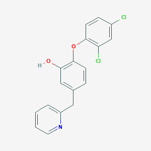 2-(2,4-Dichlorophenoxy)-5-(pyridin-2-ylmethyl)phenol