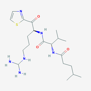 4-Methyl-pentanoic acid {1-[4-guanidino-1-(thiazole-2-carbonyl)-butylcarbamoyl]-2-methyl-propyl}-amide