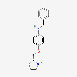 N-benzyl-4-[(2R)-pyrrolidin-2-ylmethoxy]aniline