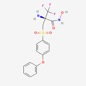 (2r)-2-Amino-3,3,3-Trifluoro-N-Hydroxy-2-{[(4-Phenoxyphenyl)sulfonyl]methyl}propanamide