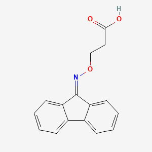 3-[(9H-fluoren-9-ylideneamino)oxy]propanoic acid