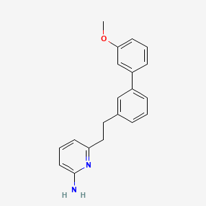 molecular formula C20H20N2O B10758038 6-[2-(3'-Methoxybiphenyl-3-Yl)ethyl]pyridin-2-Amine 