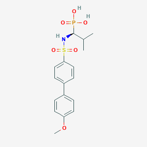 (1S)-1-{[(4'-Methoxy-1,1'-biphenyl-4-YL)sulfonyl]amino}-2-methylpropylphosphonic acid