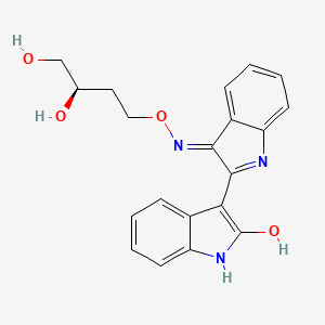 (2z,3e)-2,3'-Biindole-2',3(1h,1'h)-Dione 3-{o-[(3r)-3,4-Dihydroxybutyl]oxime}