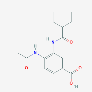 4-(n-Acetylamino)-3-[n-(2-ethylbutanoylamino)]benzoic acid