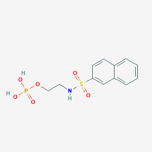 2-[(2-Naphthylsulfonyl)amino]ethyl dihydrogen phosphate