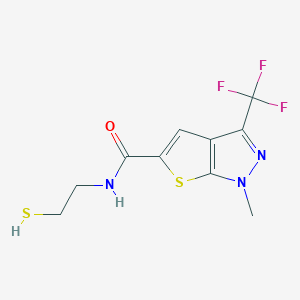 1-Methyl-3-trifluoromethyl-1H-thieno[2,3-C]pyrazole-5-carboxylic acid (2-mercapto-ethyl)-amide