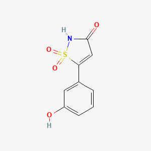 5-(3-Hydroxyphenyl)isothiazol-3(2H)-one 1,1-dioxide